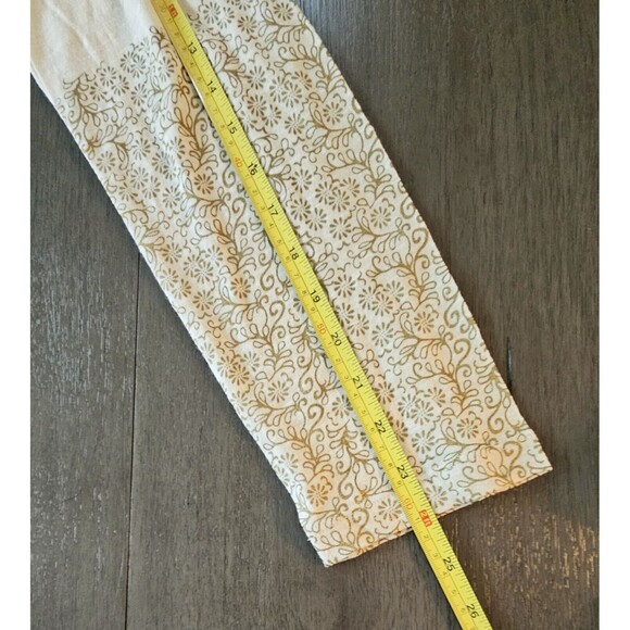 Logo Lori Goldstein Cream Embroidered Open Front Cardigan Size M Lightweight - Picture 7 of 8